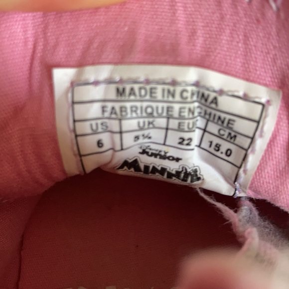 Disney Junior Minnie Mouse high top sneakers! Excellent condition! - Picture 6 of 7
